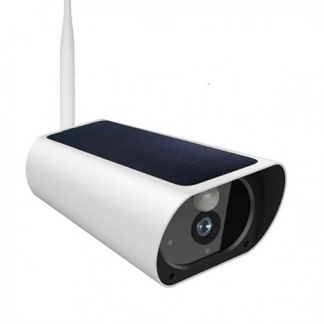 Camera de surveillance panneau solaire Wifi et IP Zoom X4 vision de nuit