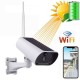 Camera de surveillance panneau solaire Wifi et IP Zoom X4 vision de nuit