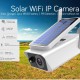 Camera de surveillance solaire Wifi et IP étanche audio bidirectionnel