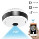 Caméra de surveillance panoramique 360° Wifi IP sans fil vision de nuit