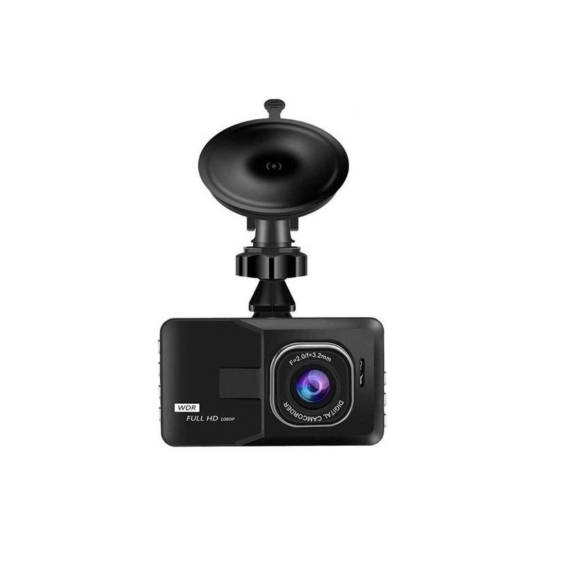 Dashcam camera surveillance voiture 1080P avec écran LCD 7,5cm