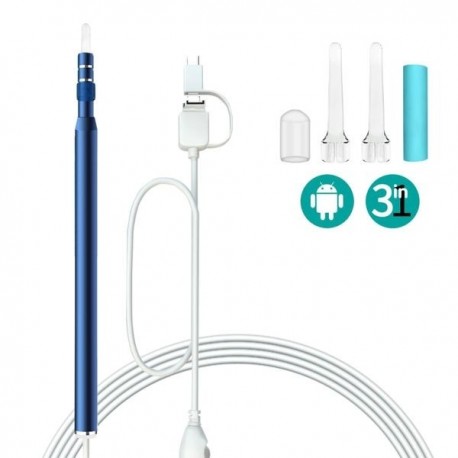Outil de nettoyage des oreilles avec caméra endoscopique - Camera